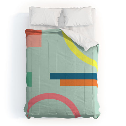 The Old Art Studio Modern Geometric 71 Comforter