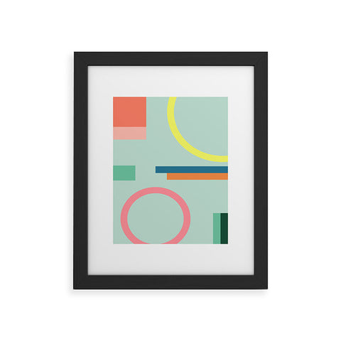 The Old Art Studio Modern Geometric 71 Framed Art Print