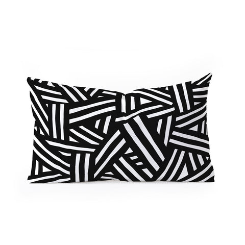 The Old Art Studio Monochrome 01 Oblong Throw Pillow