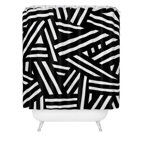 The Old Art Studio Monochrome 01 Shower Curtain