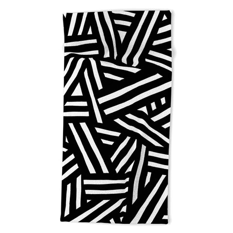 The Old Art Studio Monochrome 01 Beach Towel