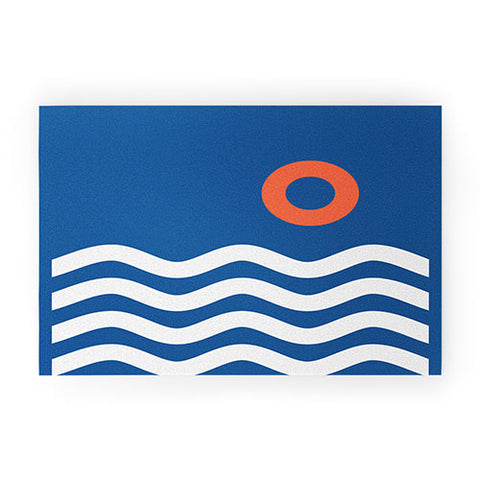 The Old Art Studio Nautical 03 Seascape Welcome Mat