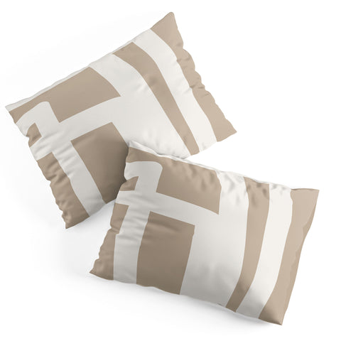 The Old Art Studio Neutral Abstract 5B Pillow Shams