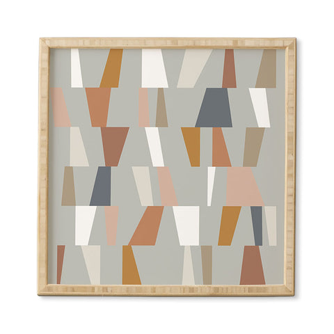 The Old Art Studio Neutral Geometric 01 Framed Wall Art