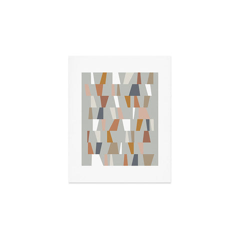 The Old Art Studio Neutral Geometric 01 Art Print