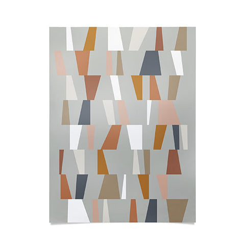 The Old Art Studio Neutral Geometric 01 Poster