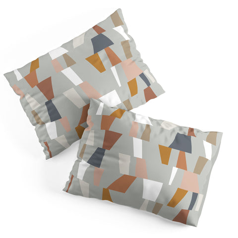 The Old Art Studio Neutral Geometric 01 Pillow Shams
