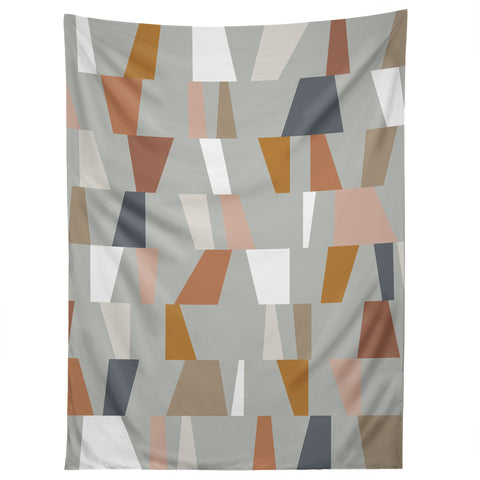 The Old Art Studio Neutral Geometric 01 Tapestry