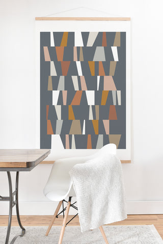 The Old Art Studio Neutral Geometric 02 Art Print And Hanger