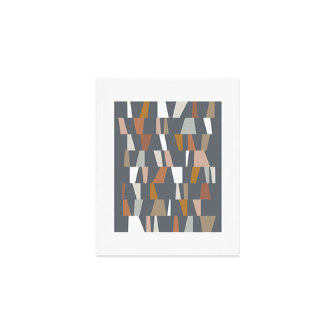 The Old Art Studio Neutral Geometric 02 Art Print