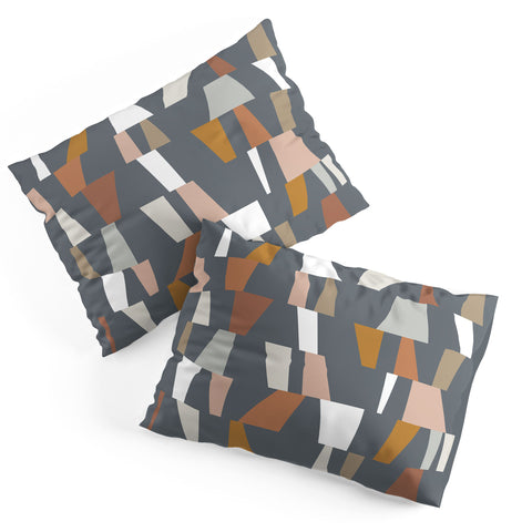 The Old Art Studio Neutral Geometric 02 Pillow Shams