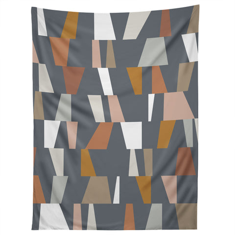 The Old Art Studio Neutral Geometric 02 Tapestry