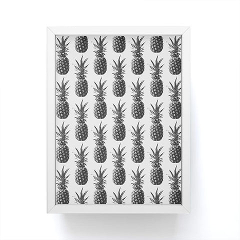 The Old Art Studio Pineapple Pattern 01 Framed Mini Art Print