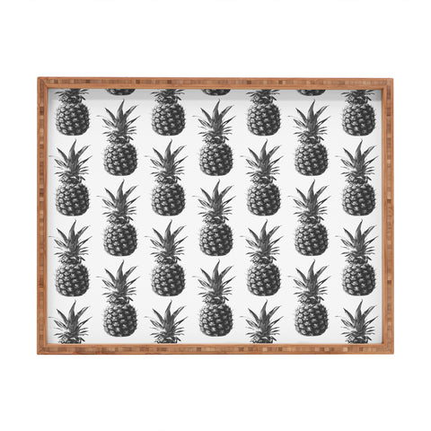The Old Art Studio Pineapple Pattern 01 Rectangular Tray