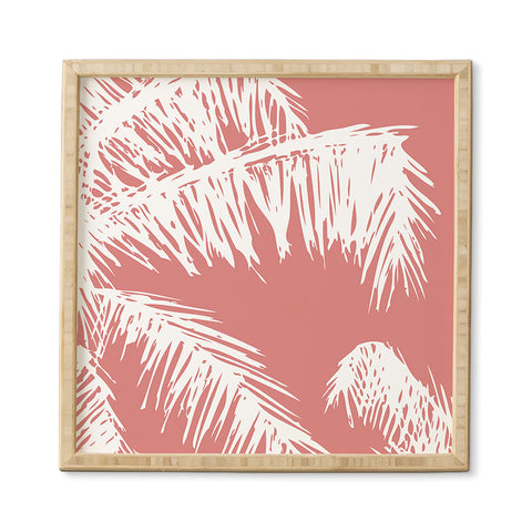 The Old Art Studio Pink Palm Framed Wall Art