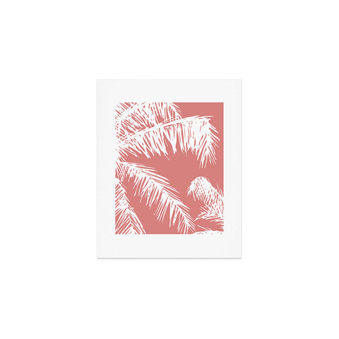The Old Art Studio Pink Palm Art Print