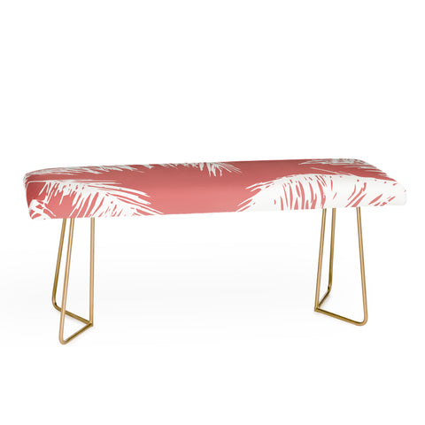 The Old Art Studio Pink Palm Bench