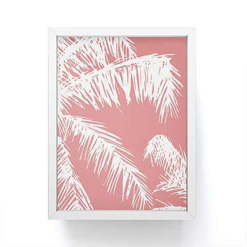 The Old Art Studio Pink Palm Framed Mini Art Print