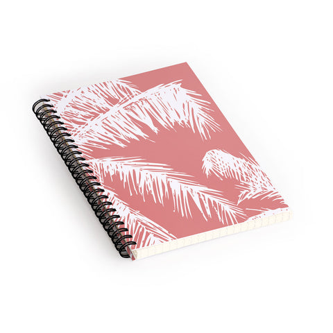 The Old Art Studio Pink Palm Spiral Notebook