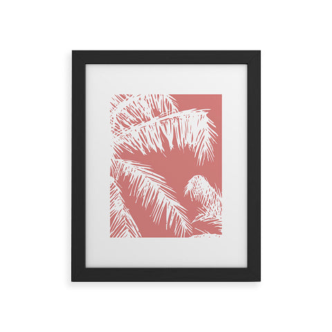The Old Art Studio Pink Palm Framed Art Print