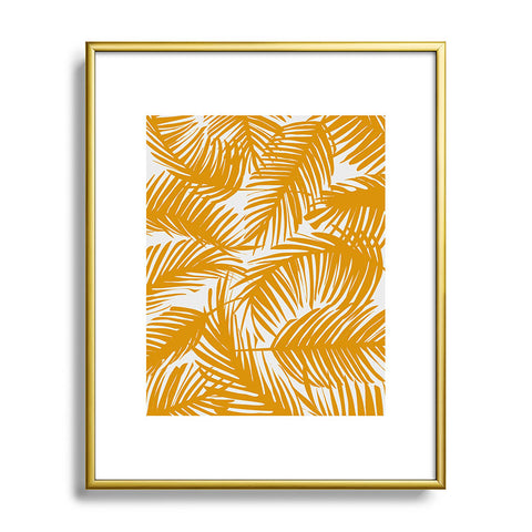 The Old Art Studio Tropical Pattern 02B Metal Framed Art Print