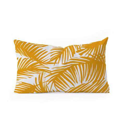 The Old Art Studio Tropical Pattern 02B Oblong Throw Pillow