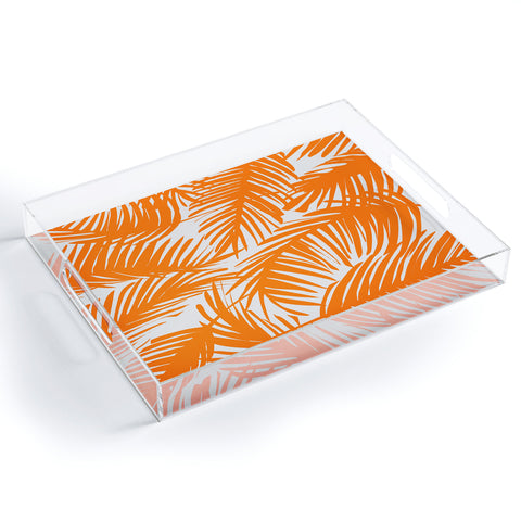 The Old Art Studio Tropical Pattern 02C Acrylic Tray