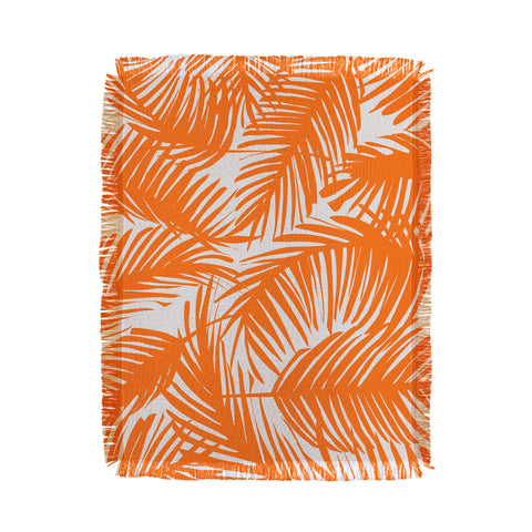 The Old Art Studio Tropical Pattern 02C Throw Blanket