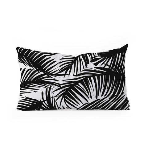 The Old Art Studio Tropical Pattern 02D Oblong Throw Pillow