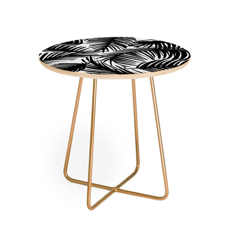 The Old Art Studio Tropical Pattern 02D Round Side Table