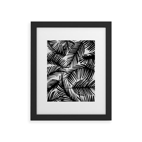 The Old Art Studio Tropical Pattern 02D Framed Art Print
