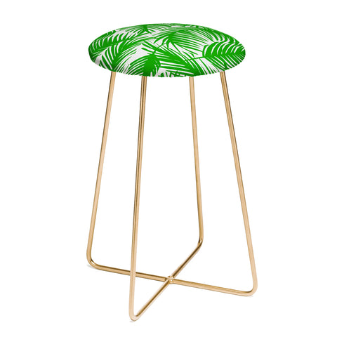 The Old Art Studio Tropical Pattern 02E Counter Stool