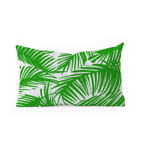The Old Art Studio Tropical Pattern 02E Oblong Throw Pillow