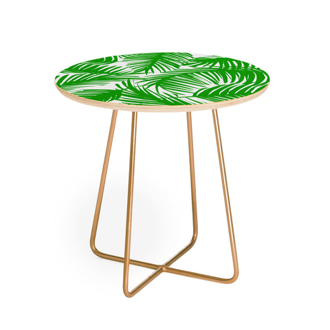 The Old Art Studio Tropical Pattern 02E Round Side Table
