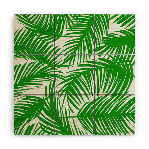 The Old Art Studio Tropical Pattern 02E Wood Wall Mural