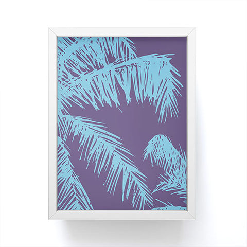 The Old Art Studio Ultra Violet Palm Framed Mini Art Print