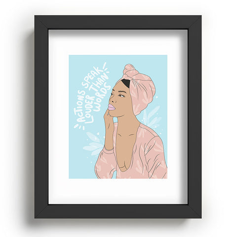 The Optimist Actions Speaks Louder Than Words Recessed Framing Rectangle