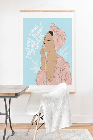 The Optimist Actions Speaks Louder Than Words Art Print And Hanger