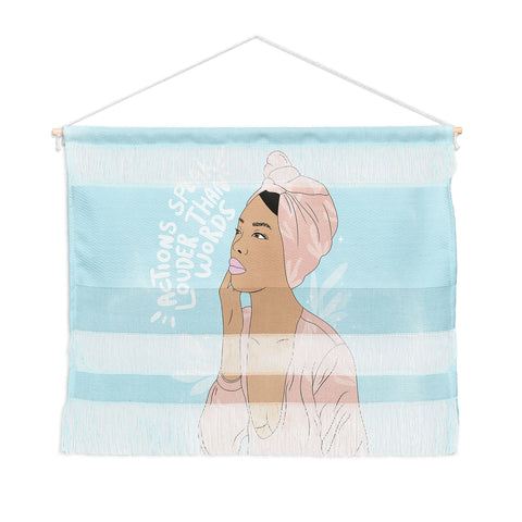 The Optimist Actions Speaks Louder Than Words Wall Hanging Landscape