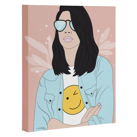 The Optimist Be a Voice Dont Be An Echo Art Canvas