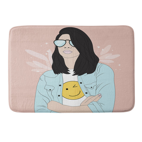 The Optimist Be a Voice Dont Be An Echo Memory Foam Bath Mat