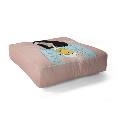 The Optimist Be a Voice Dont Be An Echo Floor Pillow Square