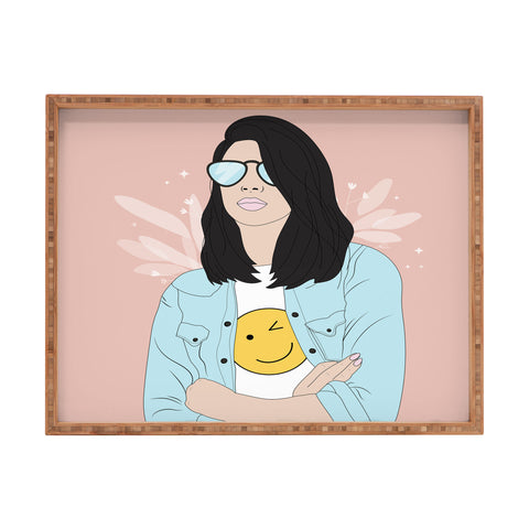 The Optimist Be a Voice Dont Be An Echo Rectangular Tray