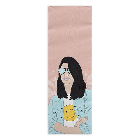 The Optimist Be a Voice Dont Be An Echo Yoga Towel