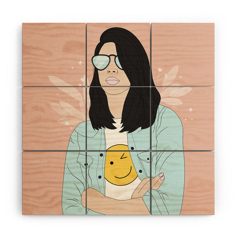 The Optimist Be a Voice Dont Be An Echo Wood Wall Mural