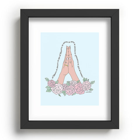 The Optimist Be Thankful Recessed Framing Rectangle