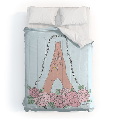 The Optimist Be Thankful Comforter