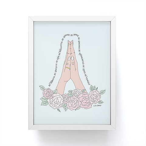 The Optimist Be Thankful Framed Mini Art Print