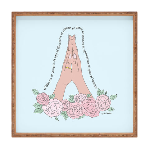 The Optimist Be Thankful Square Tray