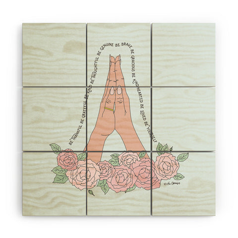 The Optimist Be Thankful Wood Wall Mural